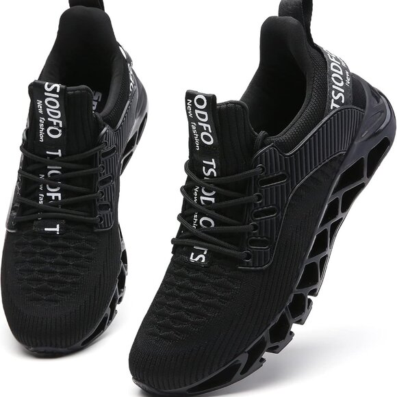 Women's Mesh Athletic Shoes Size 7.5 Lightweight Non-slip Lace-up Sneakers